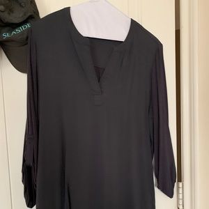 Long sleeve v neck blouse